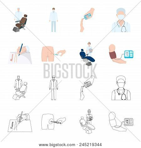 Intramuscular Injection, Prescription, Dentist, Blood Pressure Measurement. Medicineset Collection I
