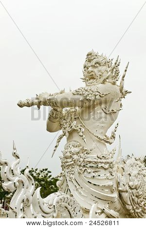 Kæmpe vogter Wat Rong Khun, Thailand