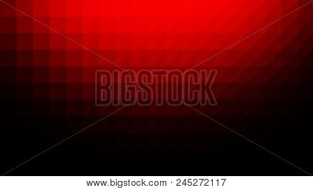 Red Black Low Poly Vector Gradient Texture. Colorful Polygonal Illustration, Good As A Cell Phone, M