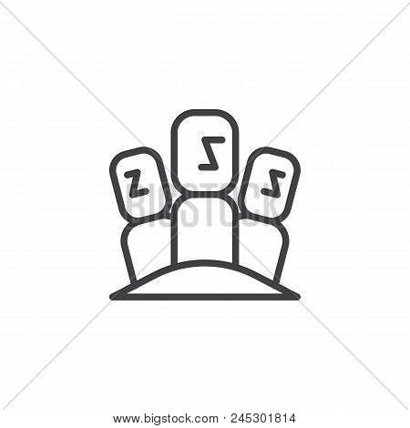Moai Statues Outline Icon. Linear Style Sign For Mobile Concept And Web Design. Easter Island Simple