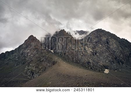 Foggy Overcast Mountains