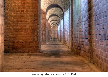 Fort Barrancas nedaleko Mexického zálivu Pensacola, Florida