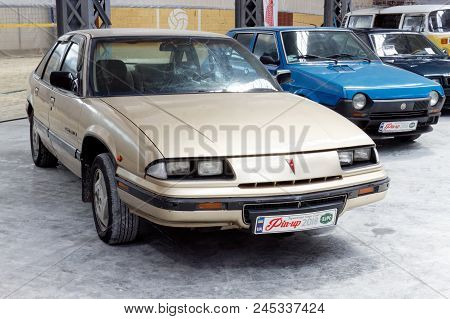 Kharkiv, Ukraine - May 19, 2018: Retro Car Pontiac Grand Prix Manufactured In 1992 Is Presented At T
