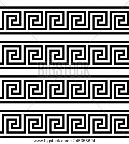 Typical Egyptian, Assyrian And Greek Motives. Greek Key. Arabic Geometric Texture. Islamic Art. Abst