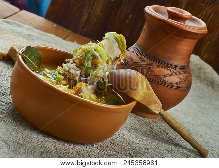 Kapusta - Belarusian Cabbage Soup , Close Up