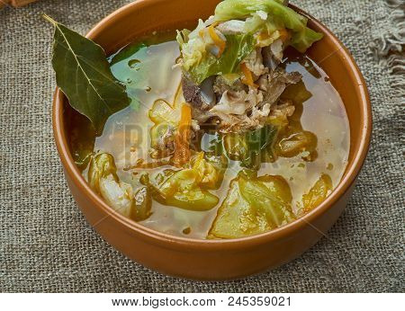 Kapusta - Belarusian Cabbage Soup Close Up