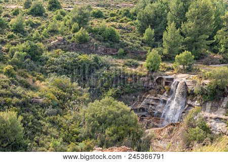 A Waterfall In The Historic Jouberts Pass At Lady Grey In The Eastern Cape Province