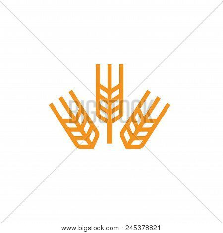 Wheat Symbol Grain Icon Food Agriculture Farm Organic Bio Cereal