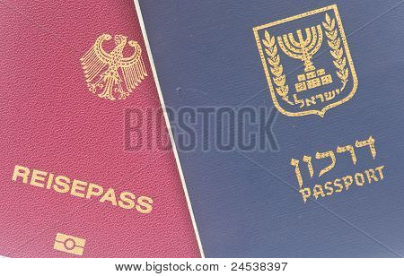 Israeli and German passport