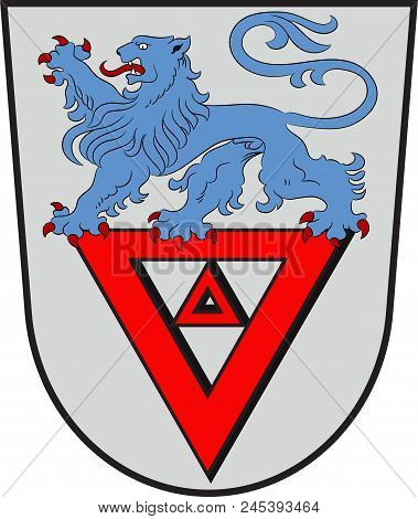 Coat Of Arms Of Lauterecken Is A Town In The Kusel District In Rhineland-palatinate, Germany. Vector