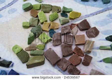 Smalte für Mosaik arbeiten