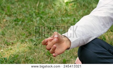 Young Man Practicing Yoga Outdoors Professional Shot On Lumix Gh4