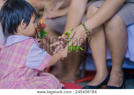 Kanchanaburi Thailand - June 14 : Unidentified Students Decorate