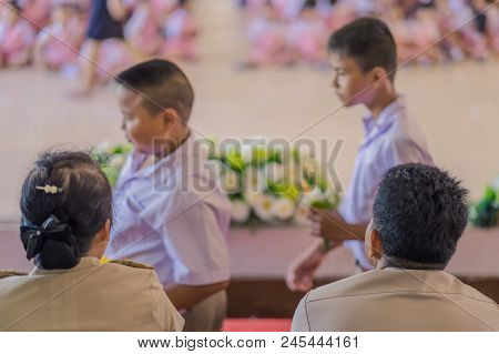 Kanchanaburi Thailand - June 14 : Unidentified Students Decorate