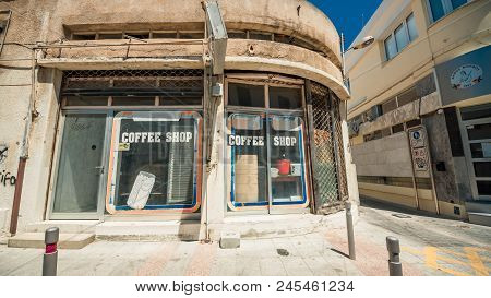 Nicosia, Northern Cyprus -august 7, 2017 : Coffe Shop In The Nicosia