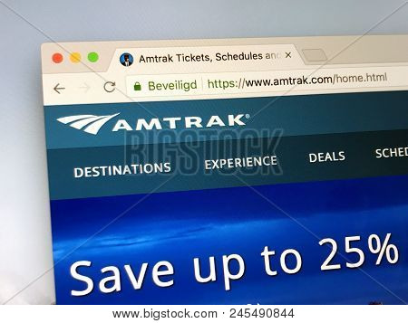 Amsterdam, Netherlands - June 14, 2018: Website Of The National Railroad Passenger Corporation, Know