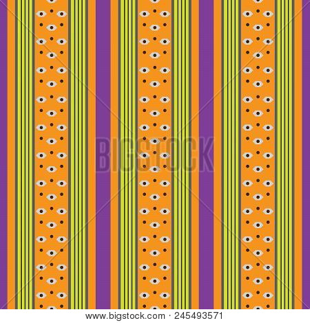 Retro Colored Seamless Pattern With Vertical Stripes