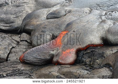 Lava Flow Close Up, Hawaii Volcanoes National Park