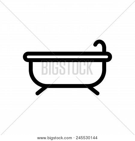 Bathtub Modern Design A Vector Drawing Draft