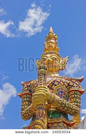 Golden Giant With Golden Dress, Thailand