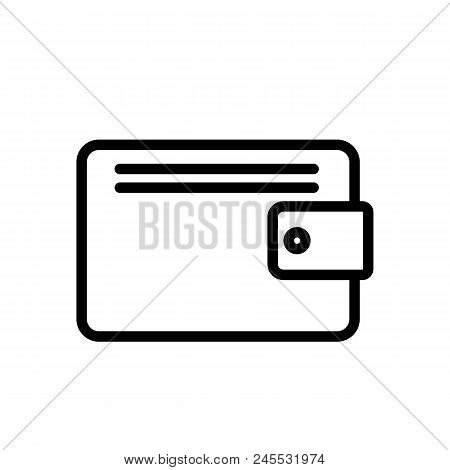 Wallet Simple Flat Design Vector Drawing Draft