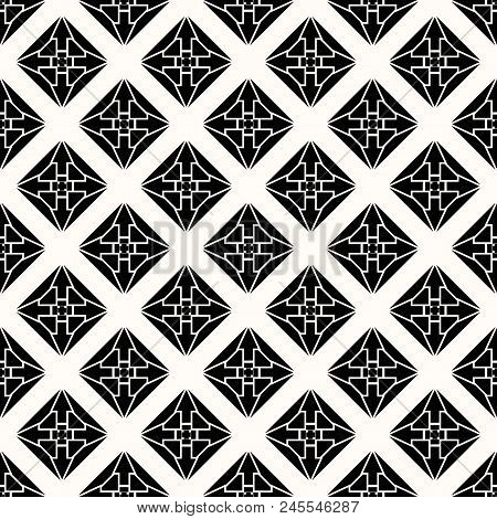 Seamless Vector Geometrical Pattern. Arrow In A Rhombus. Cross. Wind Rose. Endless Texture For Texti