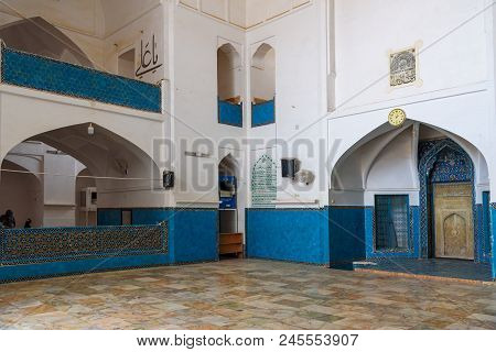 Yazd, Iran - March 23, 2018: Interior Of Amir Chakhmaq Mosque Or Dahouk Mosque