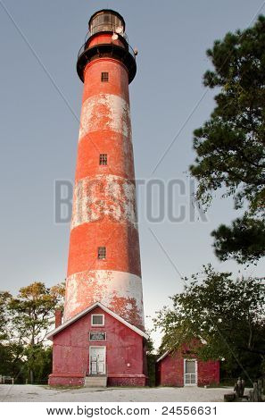 Maják v Assateague Island, Virginia USA
