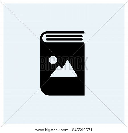 Photo Book Icon Vector Icon On White Background. Photo Book Icon Modern Icon For Graphic And Web Des