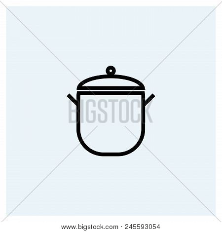 Pot Icon Vector Icon On White Background. Pot Icon Modern Icon For Graphic And Web Design. Pot Icon 