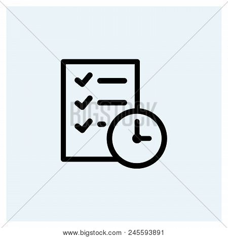 Deadline Icon Vector Icon On White Background. Deadline Icon Modern Icon For Graphic And Web Design.