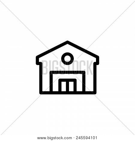Warehouse Vector Icon On White Background. Warehouse Modern Icon For Graphic And Web Design. Warehou
