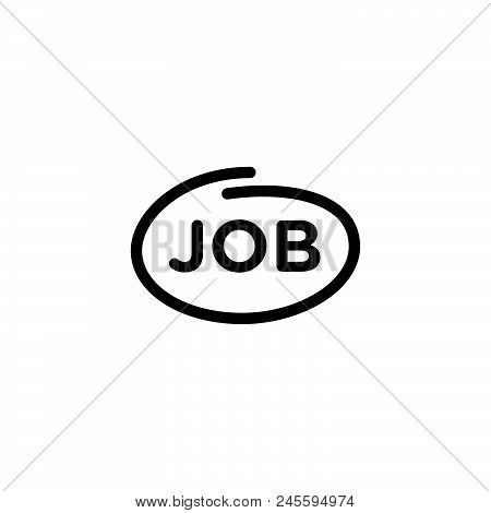 Job Vector Icon On White Background. Job Modern Icon For Graphic And Web Design. Job Icon Sign For L