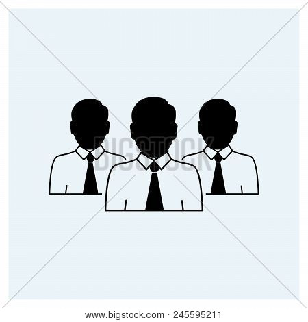 Business Team Icon Vector Icon On White Background. Business Team Icon Modern Icon For Graphic And W