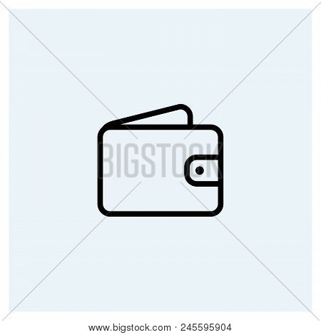 Wallet Icon Vector Icon On White Background. Wallet Icon Modern Icon For Graphic And Web Design. Wal