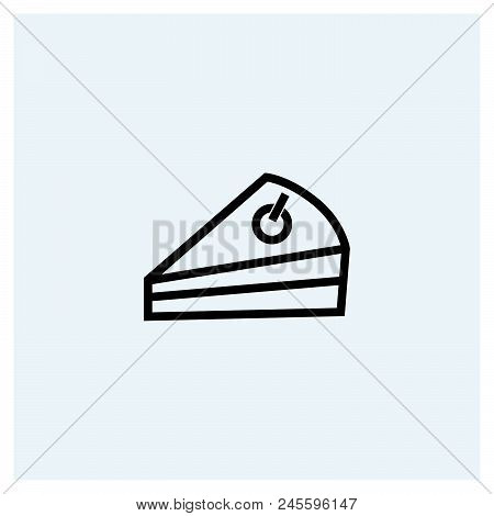 Piece Of Cake Icon Vector Icon On White Background. Piece Of Cake Icon Modern Icon For Graphic And W