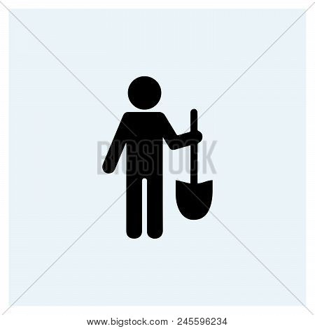 Farmer Icon Vector Icon On White Background. Farmer Icon Modern Icon For Graphic And Web Design. Far