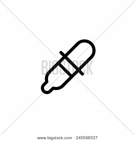 Eyedropper Vector Icon On White Background. Eyedropper Modern Icon For Graphic And Web Design. Eyedr