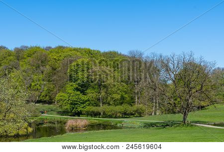 Liselund Park On Island Of Moen In Denmark