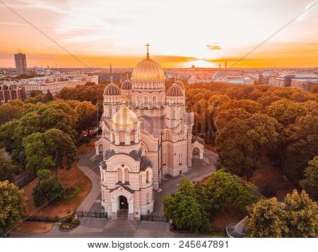 Cathedral Of The Nativity Of Christ In Riga, Latvia