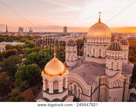 Cathedral Of The Nativity Of Christ In Riga, Latvia