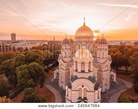 Cathedral Of The Nativity Of Christ In Riga, Latvia