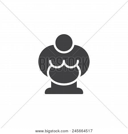 Venus Of Willendorf Vector Icon. Filled Flat Sign For Mobile Concept And Web Design. Ancient Motherh