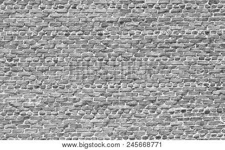 Vintage Black And White Brick Wall Background