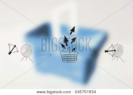 Successful Or Unsuccessful Marketing For Yout Target Market Conceptual Illustration: Clickrate Shopp