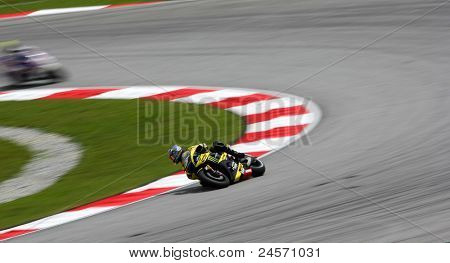 SEPANG, MALAYSIA - 22. oktober: MotoGP ryttere Colin Edwards konkurrerer under kvalificerende session af den