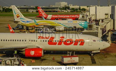 Passenger Airplane At The Airport