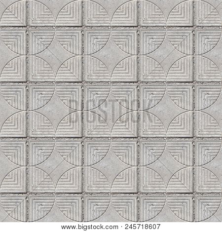 Abstract Seamless Pattern For Designers With Concrete Causeway Road