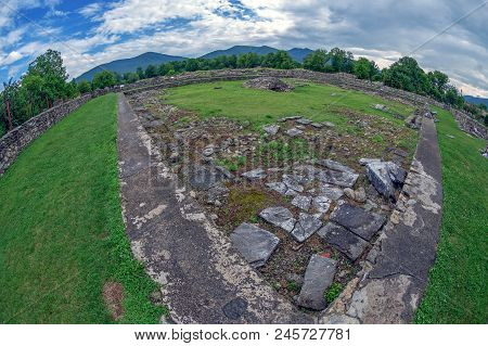 Ruins Of The The Court Of The Roman Forum Of The Antique Province Dacia Apulensis, Sarmizegetusa, Ha