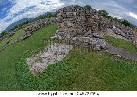Ruins Of The The Court Of The Roman Forum Of The Antique Province Dacia Apulensis, Sarmizegetusa, Ha